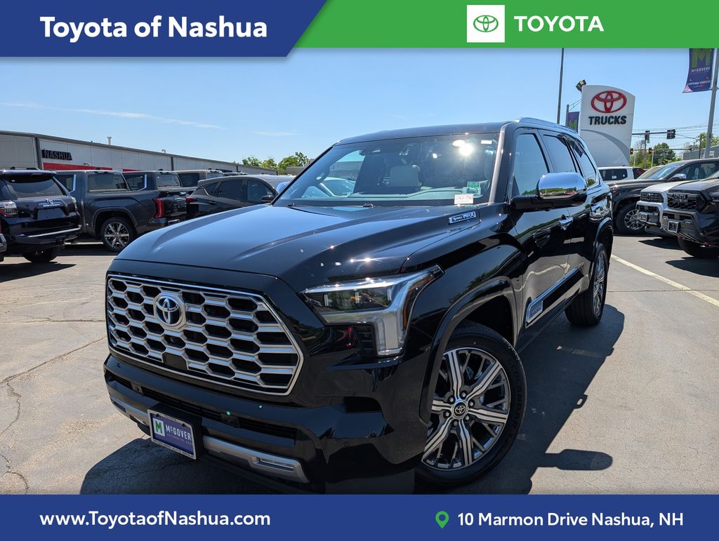 Midnight Black Metallic 2023 Toyota Sequoia Capstone 4WD SUV / Crossover Four-Wheel Drive Automatic