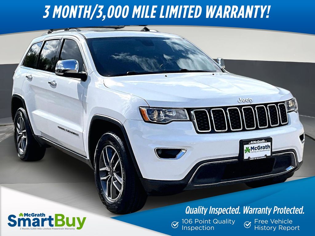 Bright White Clearcoat 2020 Jeep Grand Cherokee SUV / Crossover Four-Wheel Drive 8-Speed Automatic