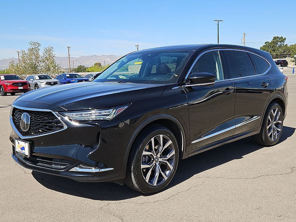 Black 2023 Acura MDX FWD with Technology Package SUV / Crossover Front-Wheel Drive Automatic