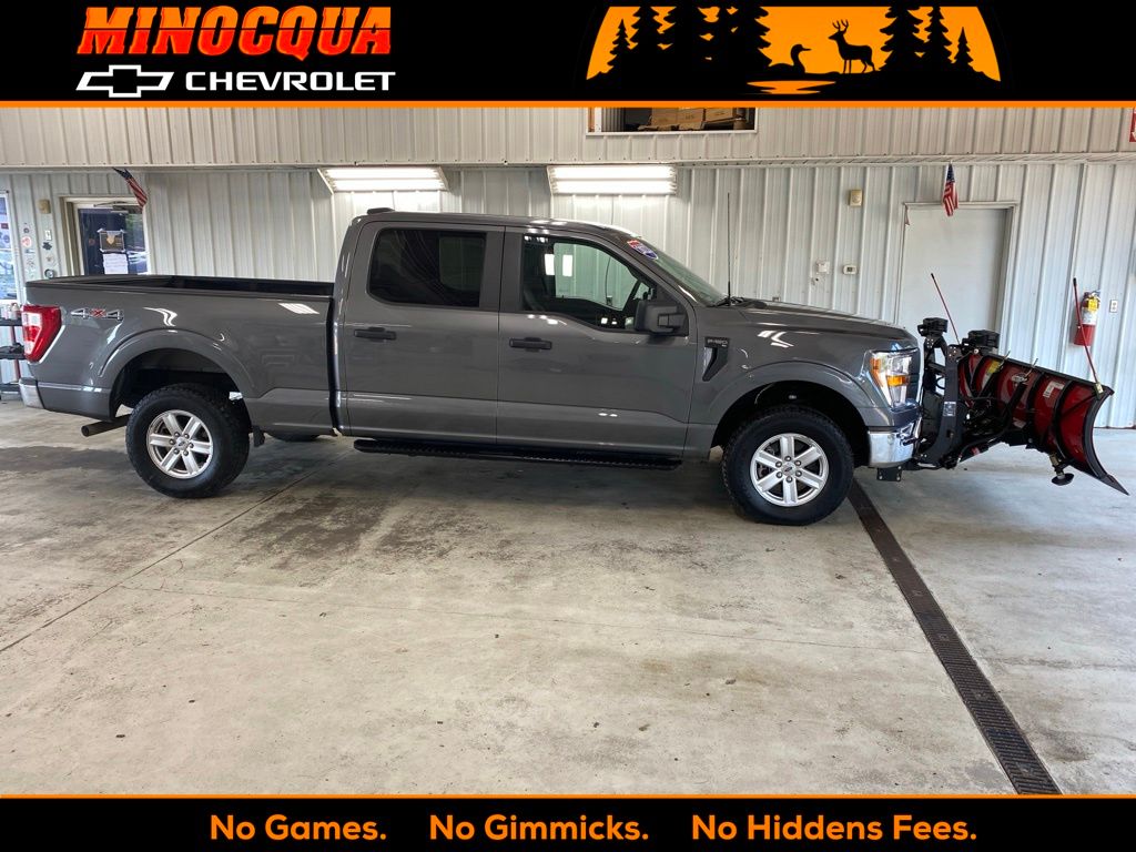 Gray Metallic 2022 Ford F-150 Pickup Truck Four-Wheel Drive Automatic