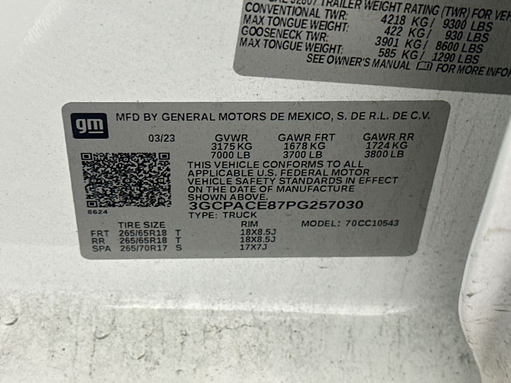 2023 Summit White Chevrolet Silverado 1500 LT RWD Truck