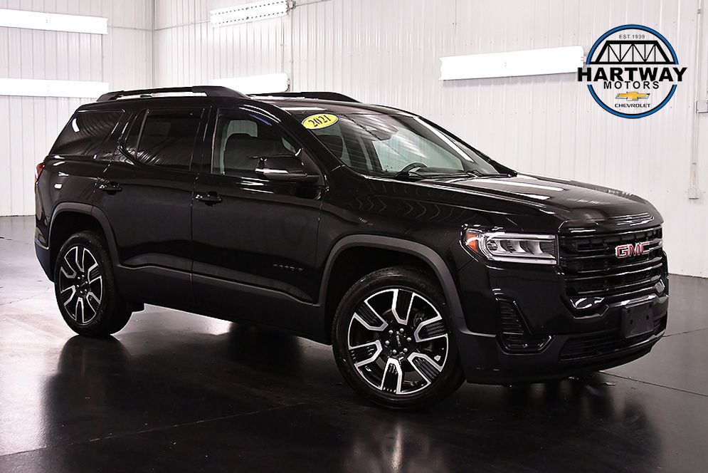 Black (Ebony Twilight Metallic) 2021 GMC Acadia SUV / Crossover Four-Wheel Drive 9-Speed Automatic