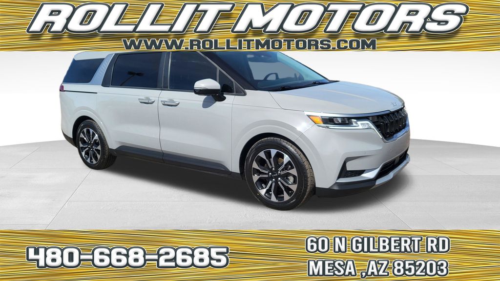 Ceramic Silver 2022 Kia Carnival Minivan Front-Wheel Drive 8-Speed Automatic