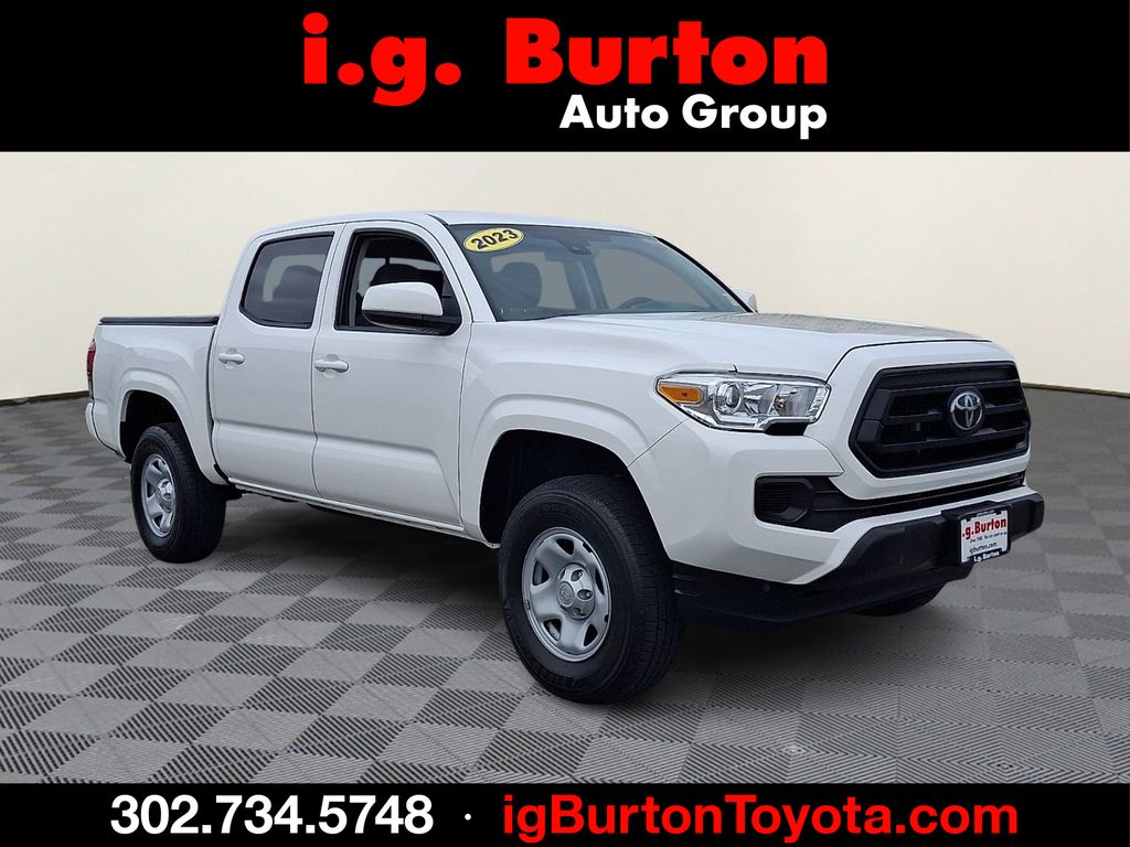 Ice Cap 2023 Toyota Tacoma SR V6 Double Cab 4WD Pickup Truck Four-Wheel Drive 6-Speed Automatic