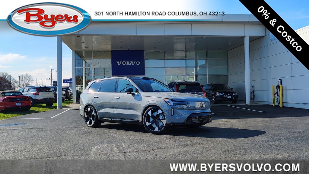 Gray (Vapour Grey Metallic) 2025 Volvo EX90 Twin Ultra 7-Passenger eAWD SUV / Crossover All-Wheel Drive 1-Speed Automatic