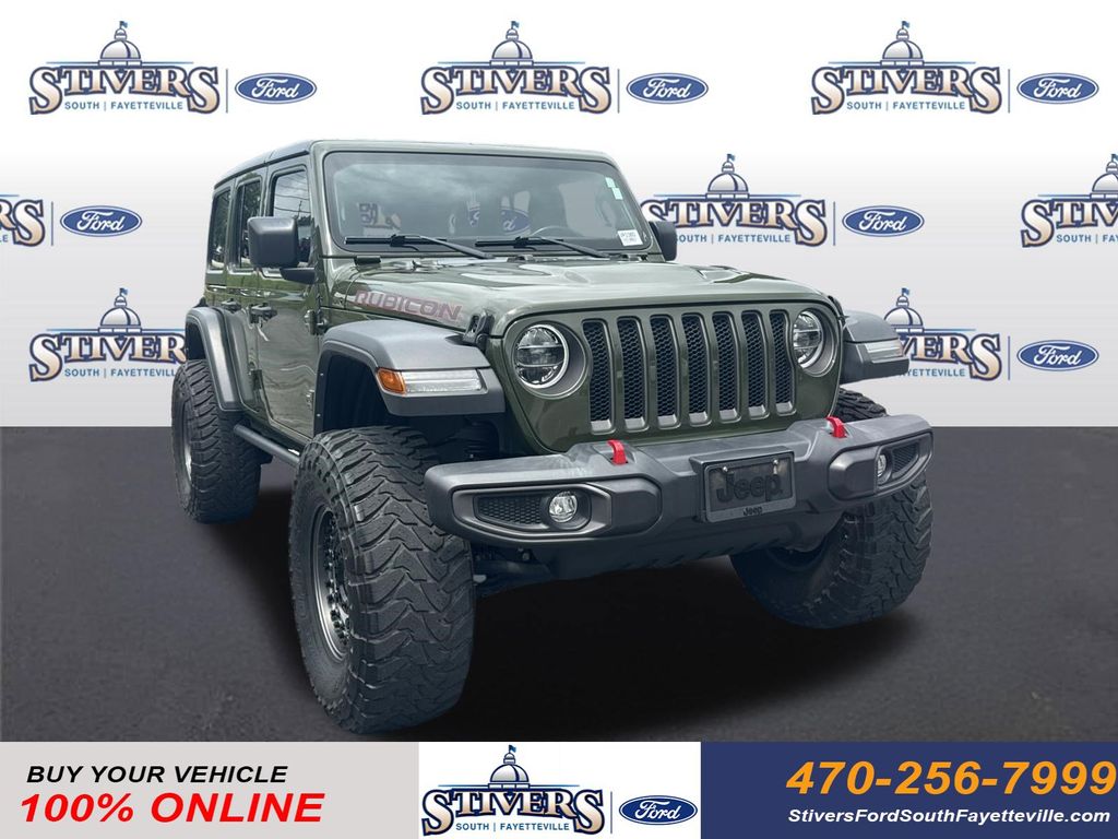 Sarge Green Clearcoat 2022 Jeep Wrangler Unlimited Rubicon 4WD SUV / Crossover Four-Wheel Drive 6-Speed Manual