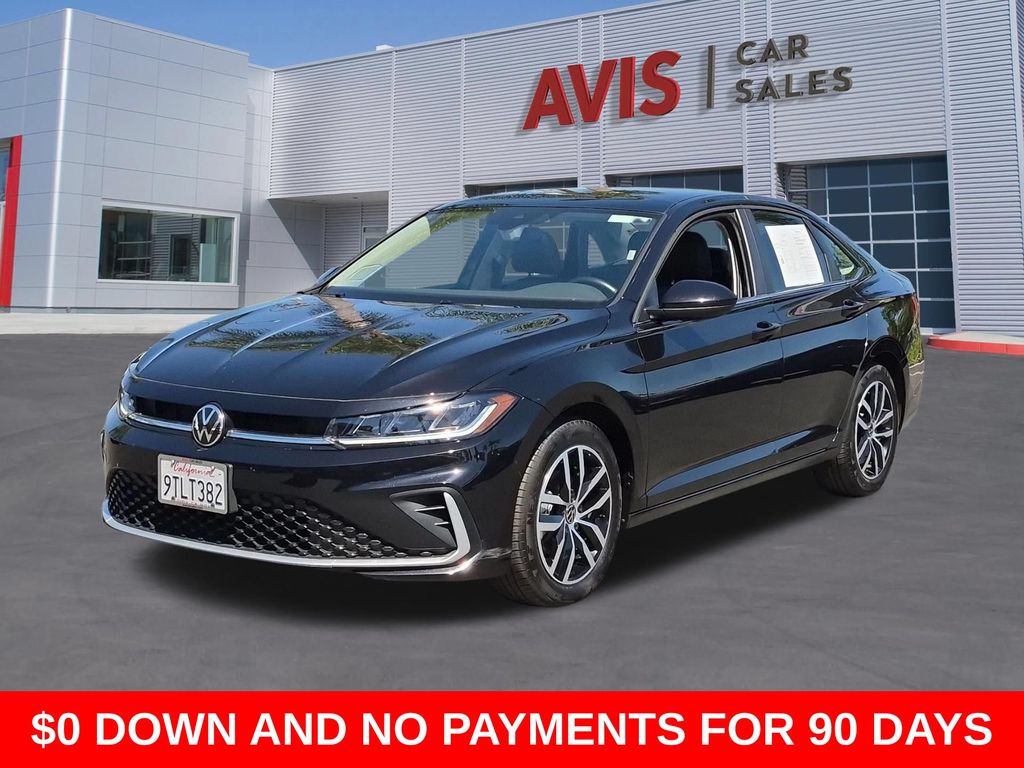 Black 2025 Volkswagen Jetta Sedan Front-Wheel Drive 8-Speed Automatic
