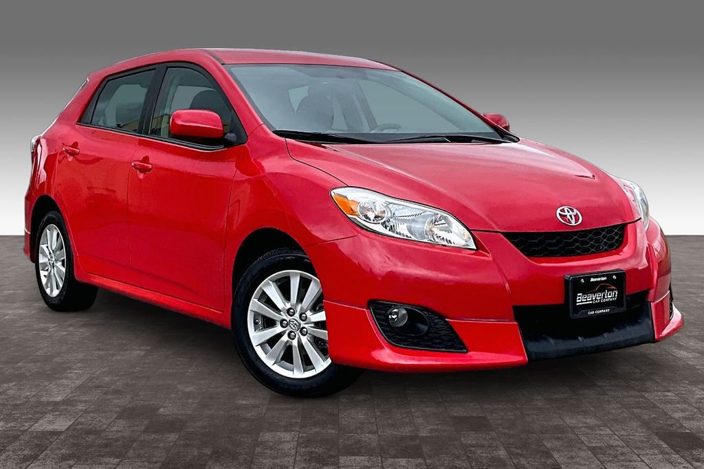 Red 2010 Toyota Matrix Base Hatchback Front-Wheel Drive 4-Speed Automatic