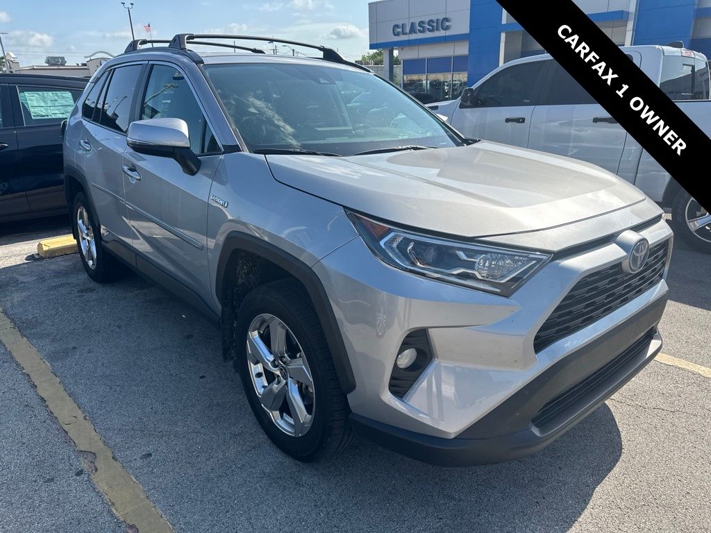 Silver Sky Metallic 2021 Toyota RAV4 Hybrid XLE Premium AWD SUV / Crossover All-Wheel Drive Continuously Variable Transmission