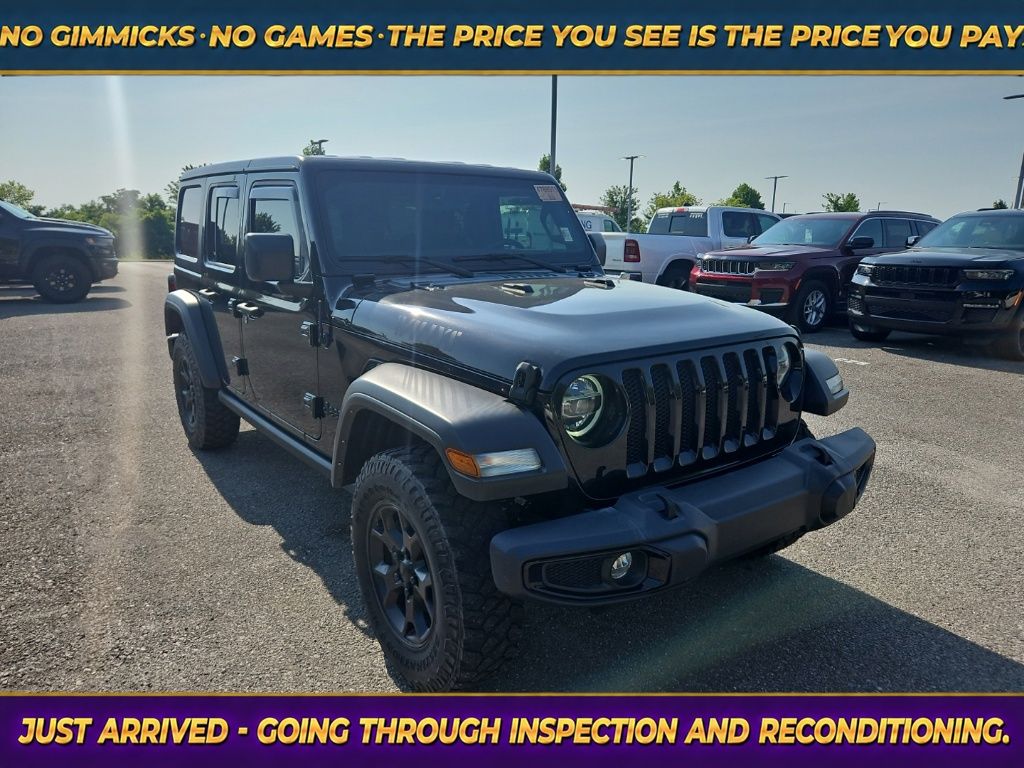 Black Clearcoat 2021 Jeep Wrangler SUV / Crossover Four-Wheel Drive 8-Speed Automatic