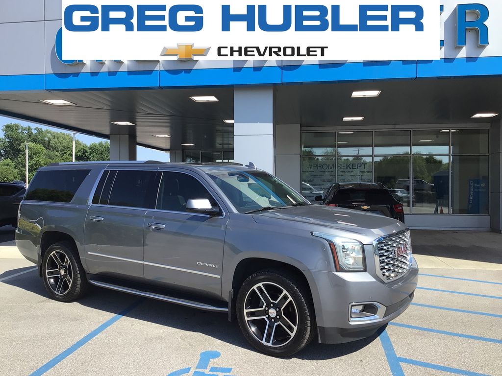 Gray (Satin Steel Metallic) 2018 GMC Yukon XL SUV / Crossover Four-Wheel Drive