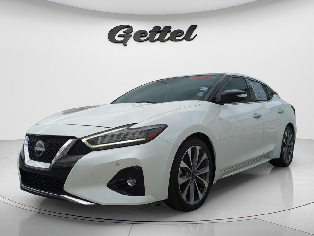 Pearl White Tricoat 2023 Nissan Maxima Platinum FWD Sedan Front-Wheel Drive Continuously Variable Transmission