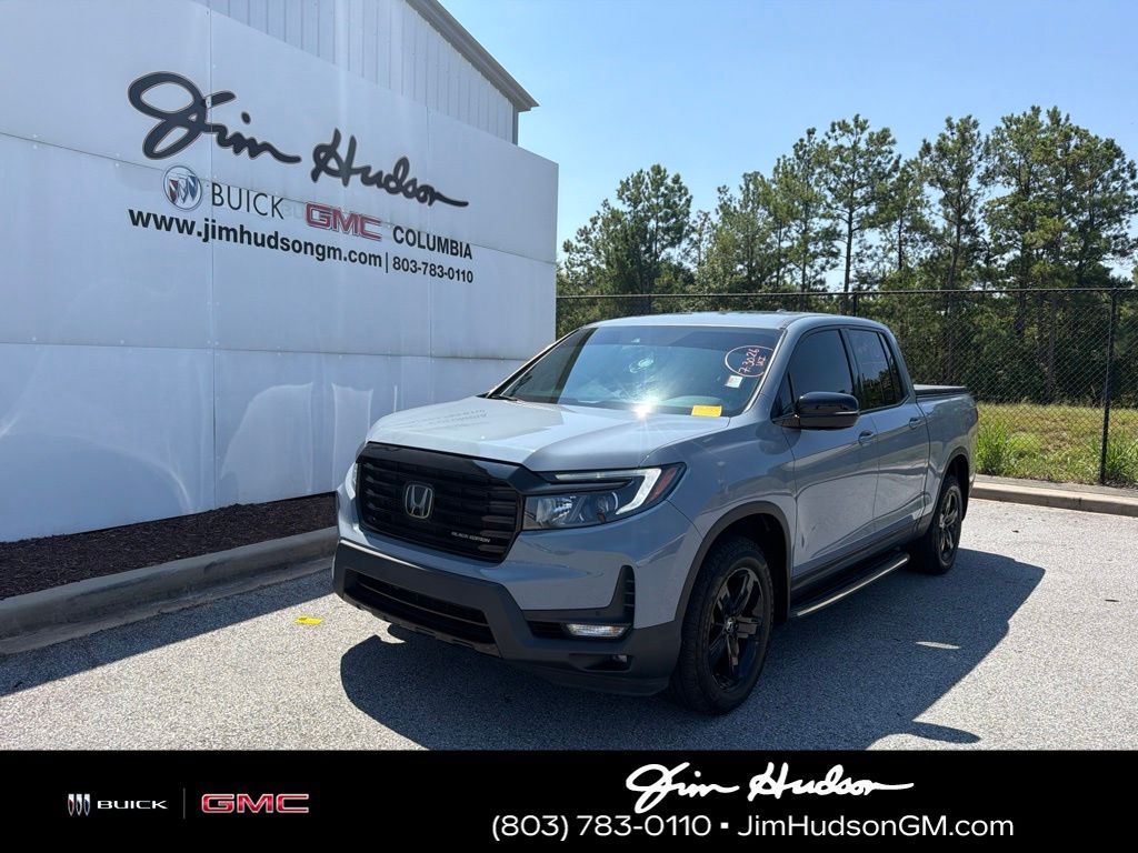 Blue 2023 Honda Ridgeline Pickup Truck All-Wheel Drive 9-Speed Automatic