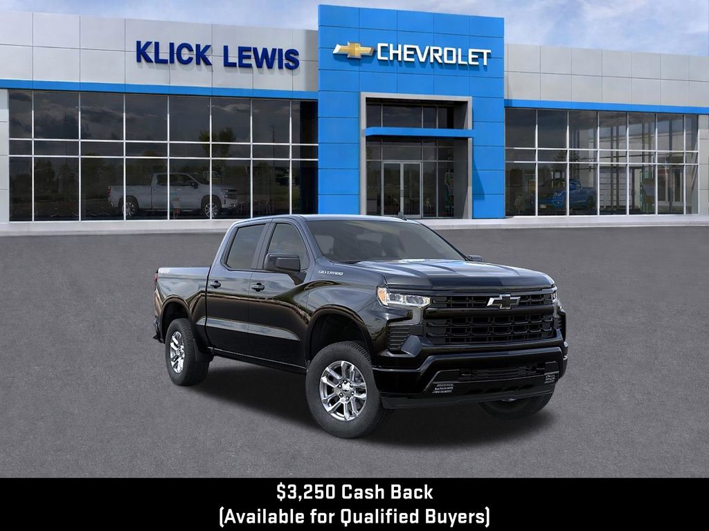 Black 2026 Chevrolet Silverado 1500 Pickup Truck Four-Wheel Drive Automatic