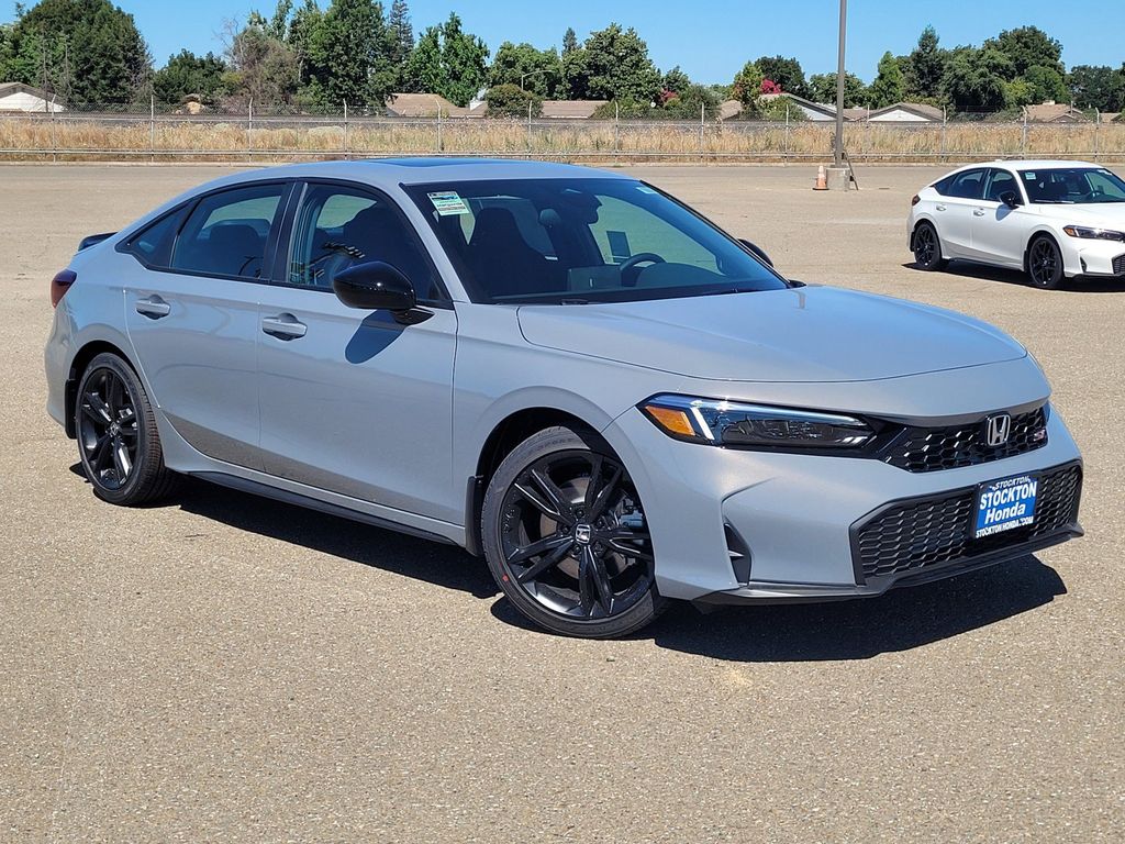 Urban Gray Pearl 2026 Honda Civic Sedan Front-Wheel Drive 6-Speed Manual