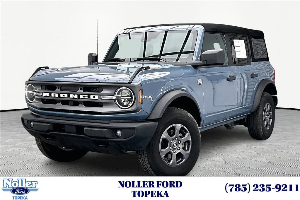 Blue (Azure Gray Metallic) 2024 Ford Bronco Big Bend 4-Door 4WD SUV / Crossover Four-Wheel Drive Automatic