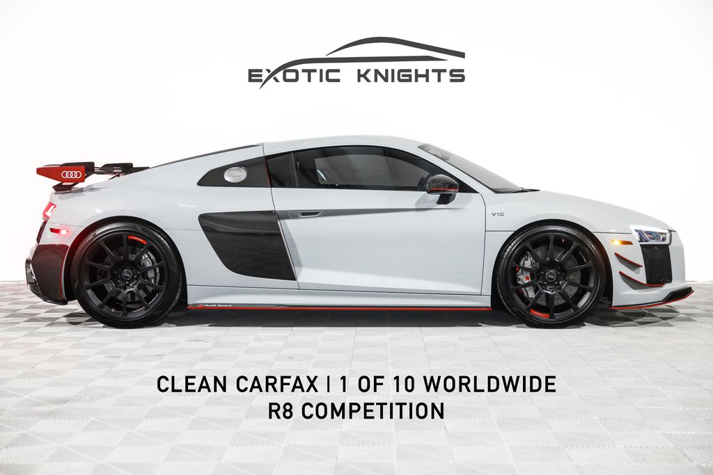 Gray Metallic 2018 Audi R8 Coupe All-Wheel Drive 7-Speed Automatic