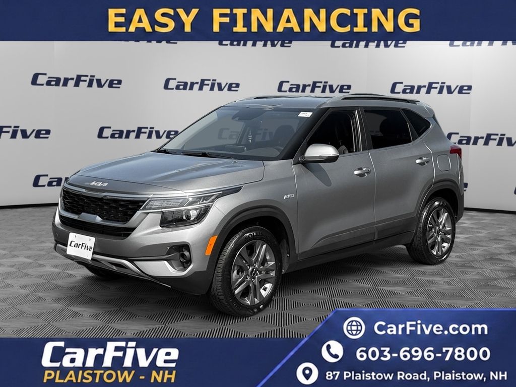 Steel Gray 2023 Kia Seltos SUV / Crossover All-Wheel Drive Continuously Variable Transmission