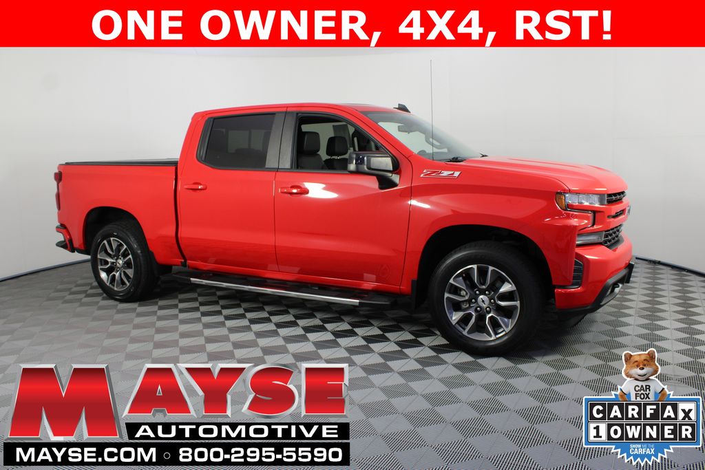 Red Hot 2020 Chevrolet Silverado 1500 RST Crew Cab 4WD Pickup Truck Four-Wheel Drive 8-Speed Automatic