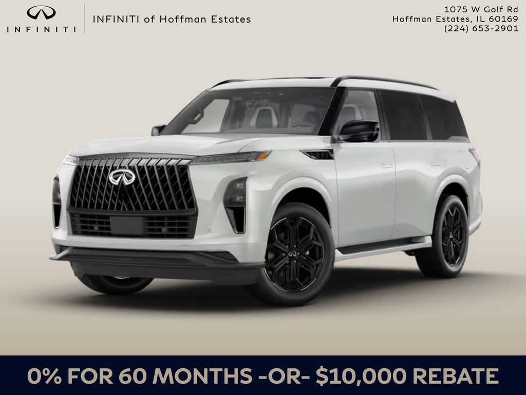 Radiant White 2026 INFINITI QX80 Sport AWD SUV / Crossover All-Wheel Drive 9-Speed Automatic