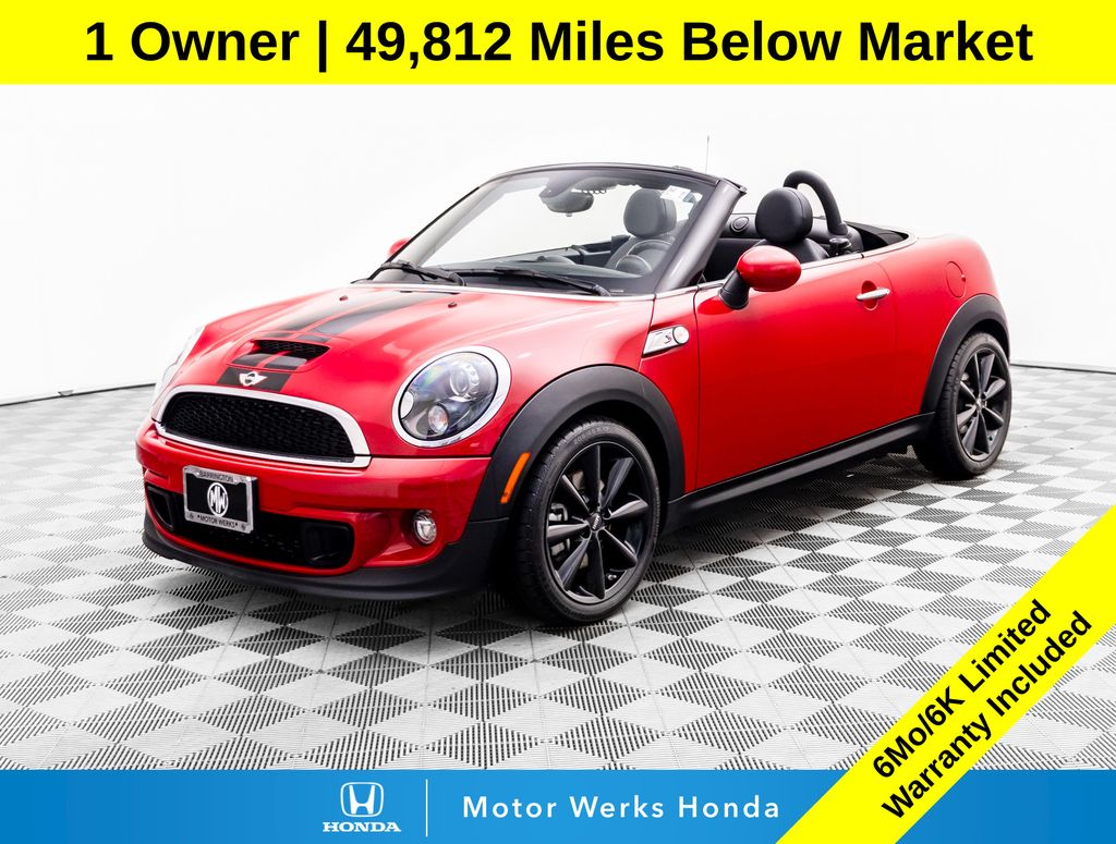 Chili Red 2015 MINI Roadster Convertible Front-Wheel Drive 6-Speed Automatic