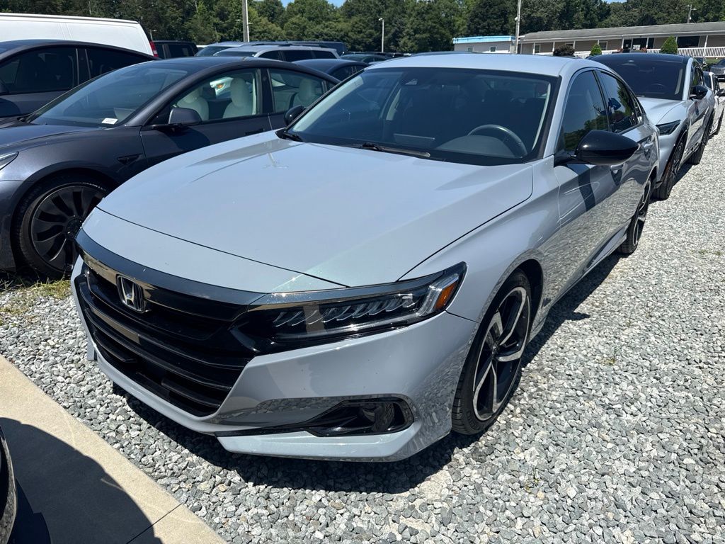Sonic Gray Pearl 2022 Honda Accord Sedan Front-Wheel Drive Continuously Variable Transmission