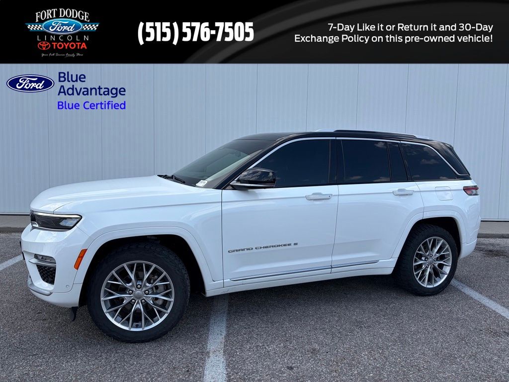 Bright White Clearcoat 2022 Jeep Grand Cherokee SUV / Crossover Four-Wheel Drive 8-Speed Automatic