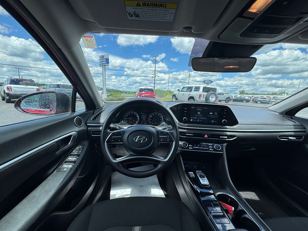 2021 Hyundai Sonata SEL Red at Phil Fitts Ford
