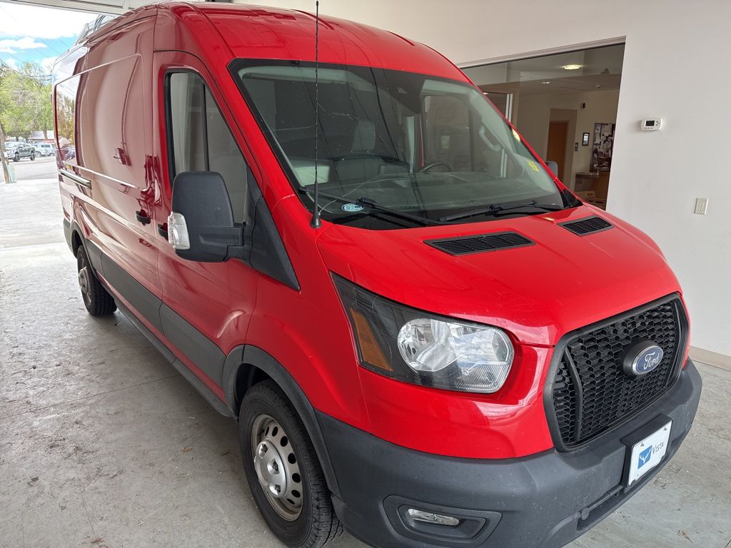 Race Red 2021 Ford Transit Cargo 150 Medium Roof AWD Van All-Wheel Drive