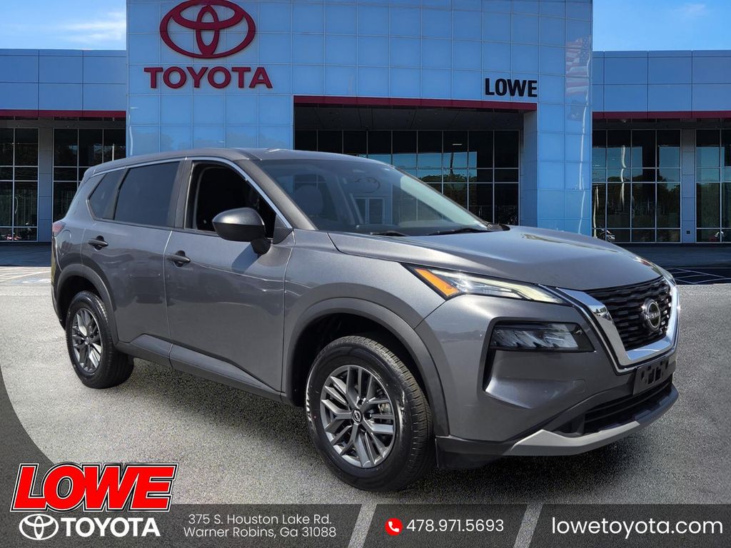 Gray (Gun Metallic) 2023 Nissan Rogue S FWD SUV / Crossover Front-Wheel Drive Continuously Variable Transmission