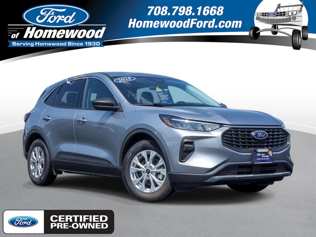 Iconic Silver Metallic 2024 Ford Escape SUV / Crossover Front-Wheel Drive 8-Speed Automatic