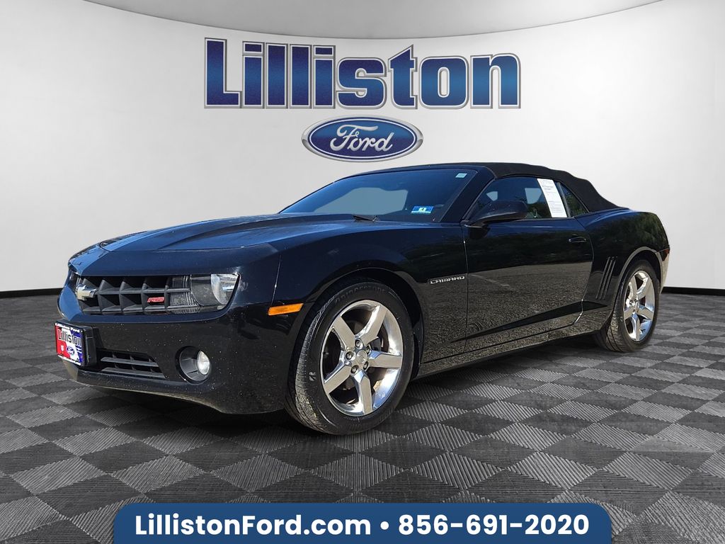 Black 2013 Chevrolet Camaro 1LT Convertible RWD Convertible Rear-Wheel Drive 6-Speed Automatic