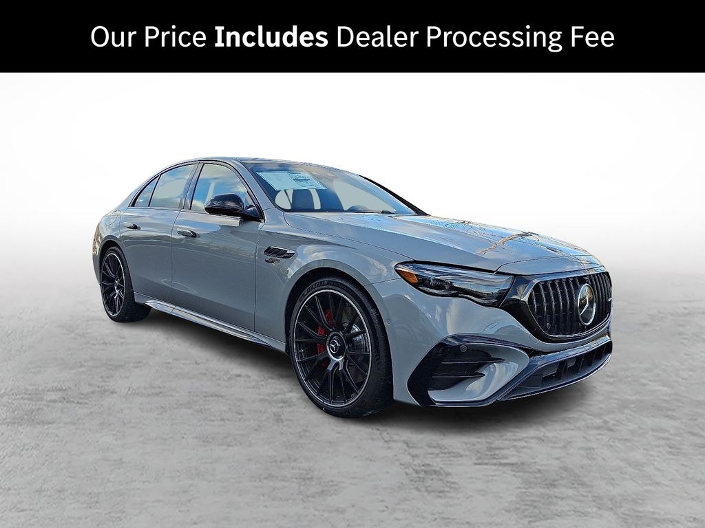 Gray (MANUFAKTUR Alpine Grey) 2026 Mercedes-Benz E-Class AMG E 53 Hybrid 4MATIC+ Sedan All-Wheel Drive 9-Speed Automatic