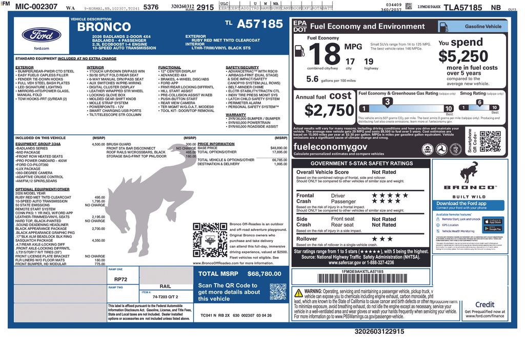 2026 Ford Bronco Badlands
