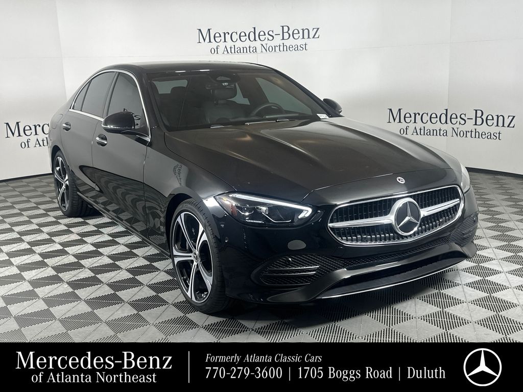 Black 2025 Mercedes-Benz C-Class C 300 RWD Sedan Rear-Wheel Drive 9-Speed Automatic
