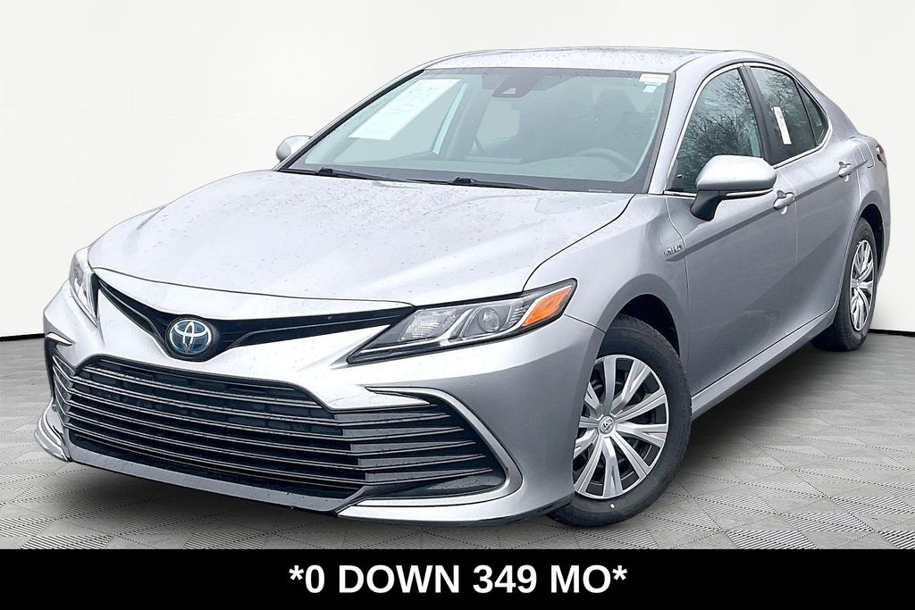 Celestial Silver Metallic 2021 Toyota Camry Hybrid LE FWD Sedan Front-Wheel Drive Continuously Variable Transmission