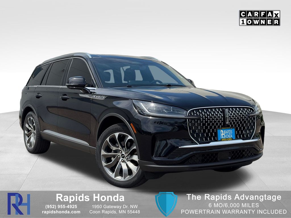 Infinite Black Metallic Clearcoat 2025 Lincoln Aviator SUV / Crossover All-Wheel Drive Automatic