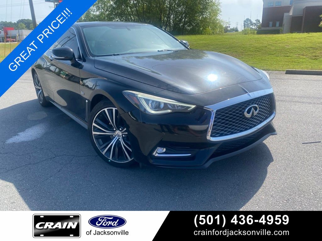 Black Obsidian 2018 INFINITI Q60 Coupe All-Wheel Drive 7-Speed Automatic