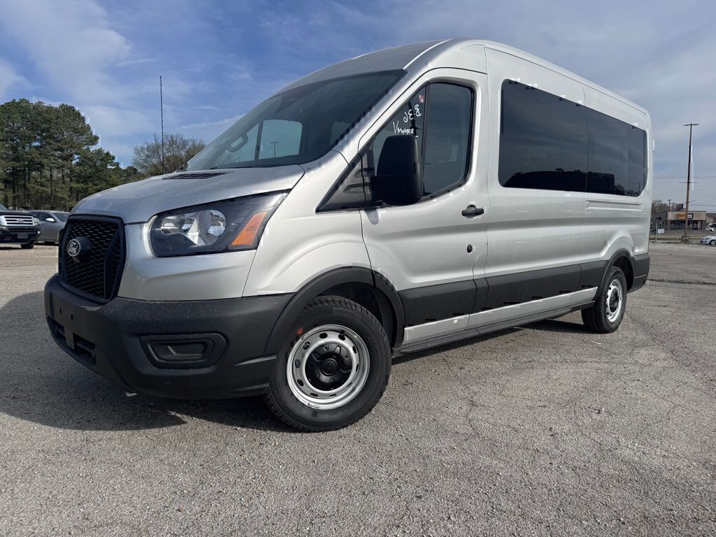 Silver 2026 Ford Transit Passenger Van