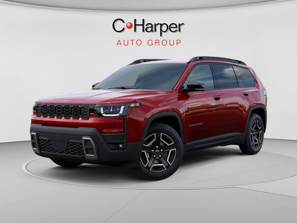 Red Hot Pearlcoat 2026 Jeep Cherokee SUV / Crossover Four-Wheel Drive Continuously Variable Transmission