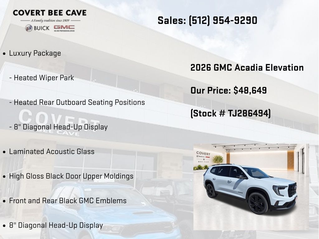 2026 GMC Acadia Elevation - Photo 13