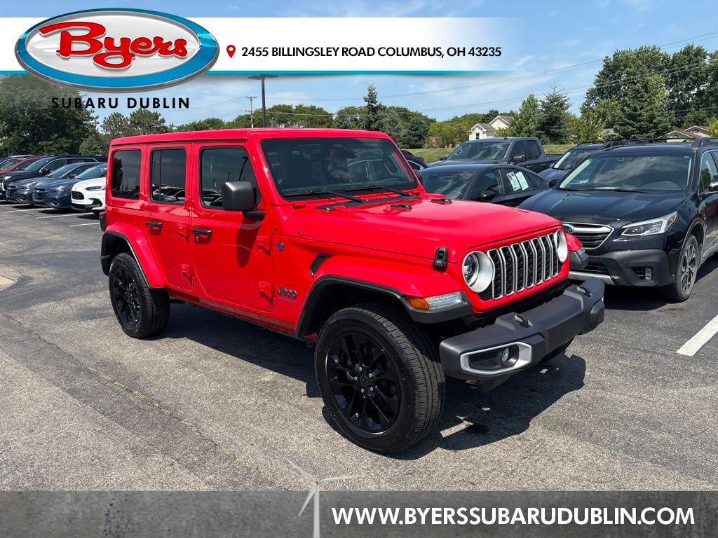 Firecracker Red Clearcoat 2025 Jeep Wrangler 4xe SUV / Crossover Four-Wheel Drive 8-Speed Automatic
