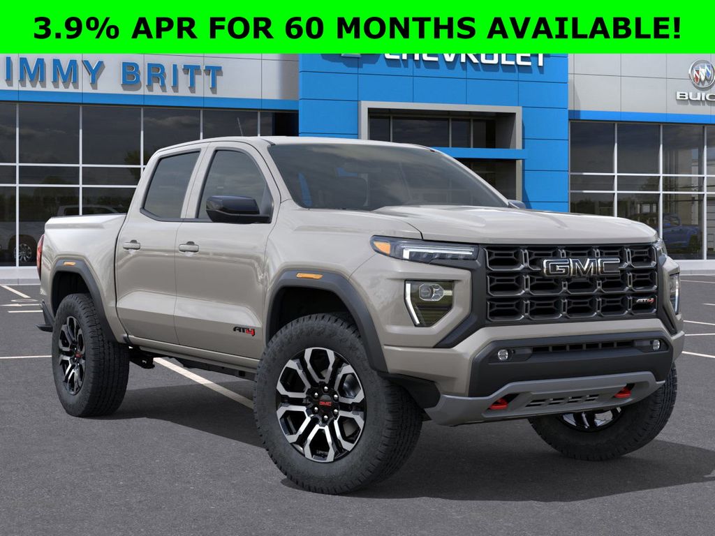 Coastal Dune 2026 GMC Canyon AT4 Crew Cab 4WD Pickup Truck Four-Wheel Drive 8-Speed Automatic