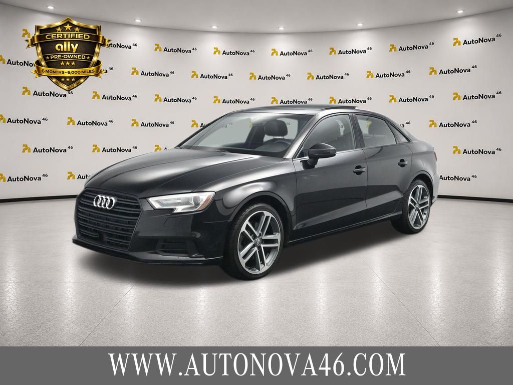 Black Metallic 2020 Audi A3 Sedan Front-Wheel Drive 7-Speed Automatic