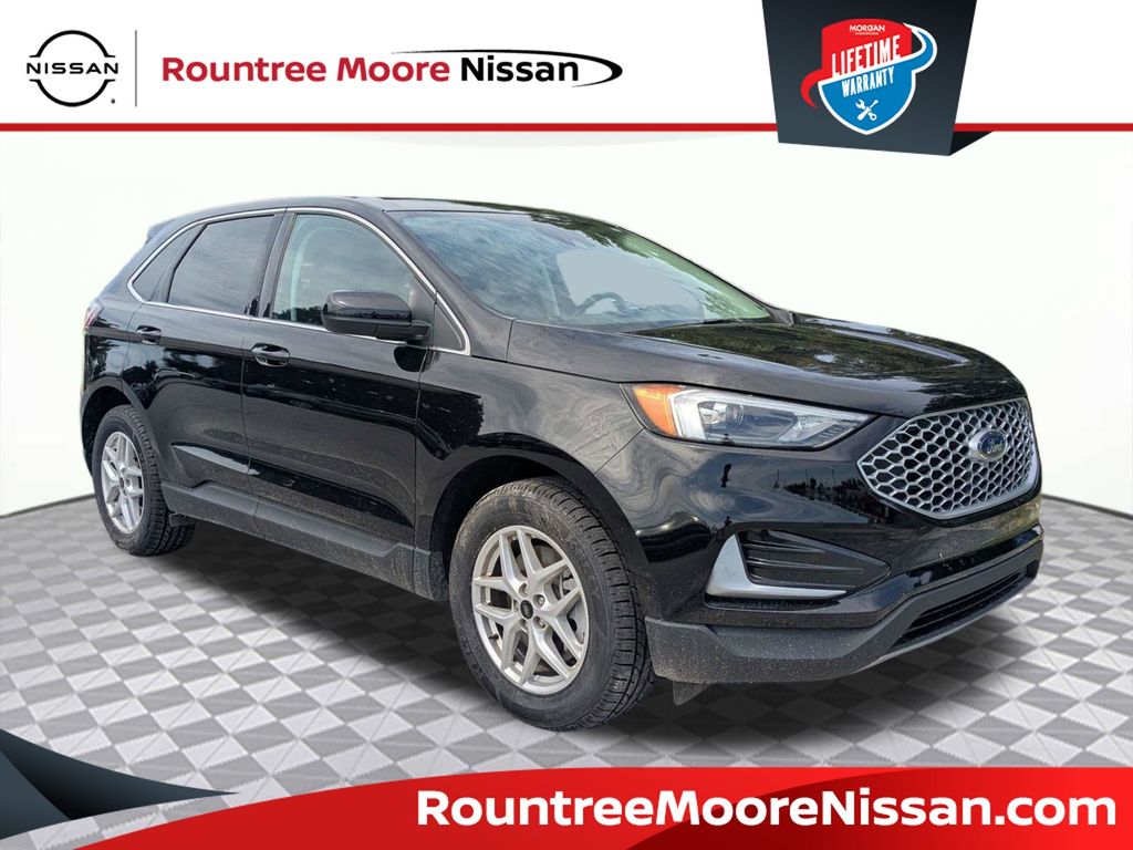 Black Metallic 2024 Ford Edge SEL AWD SUV / Crossover All-Wheel Drive 8-Speed Automatic