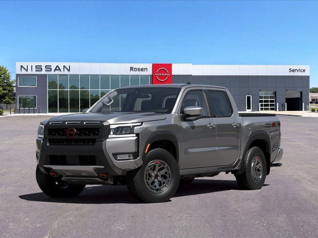 Gray (Gun Metallic) 2026 Nissan Frontier Pickup Truck Four-Wheel Drive 9-Speed Automatic Overdrive