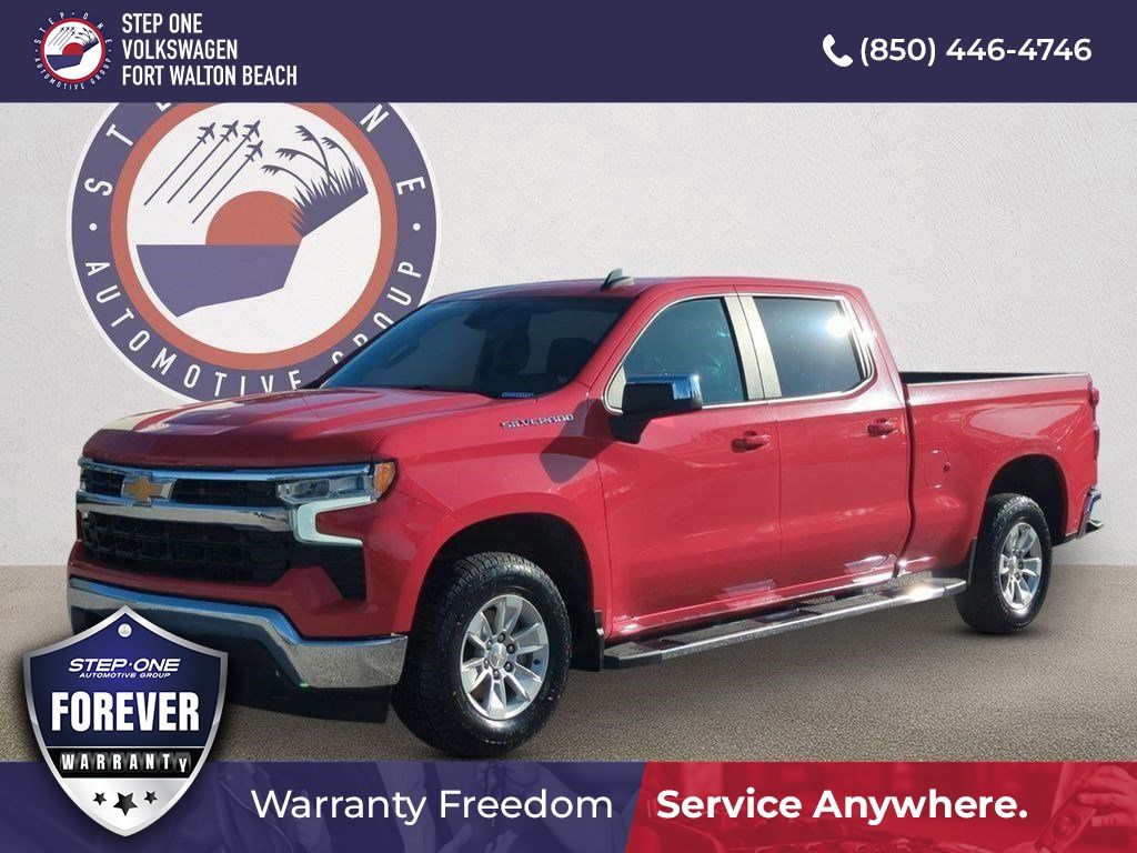 Red Hot 2024 Chevrolet Silverado 1500 LT Crew Cab RWD Pickup Truck 4X2 8-Speed Automatic