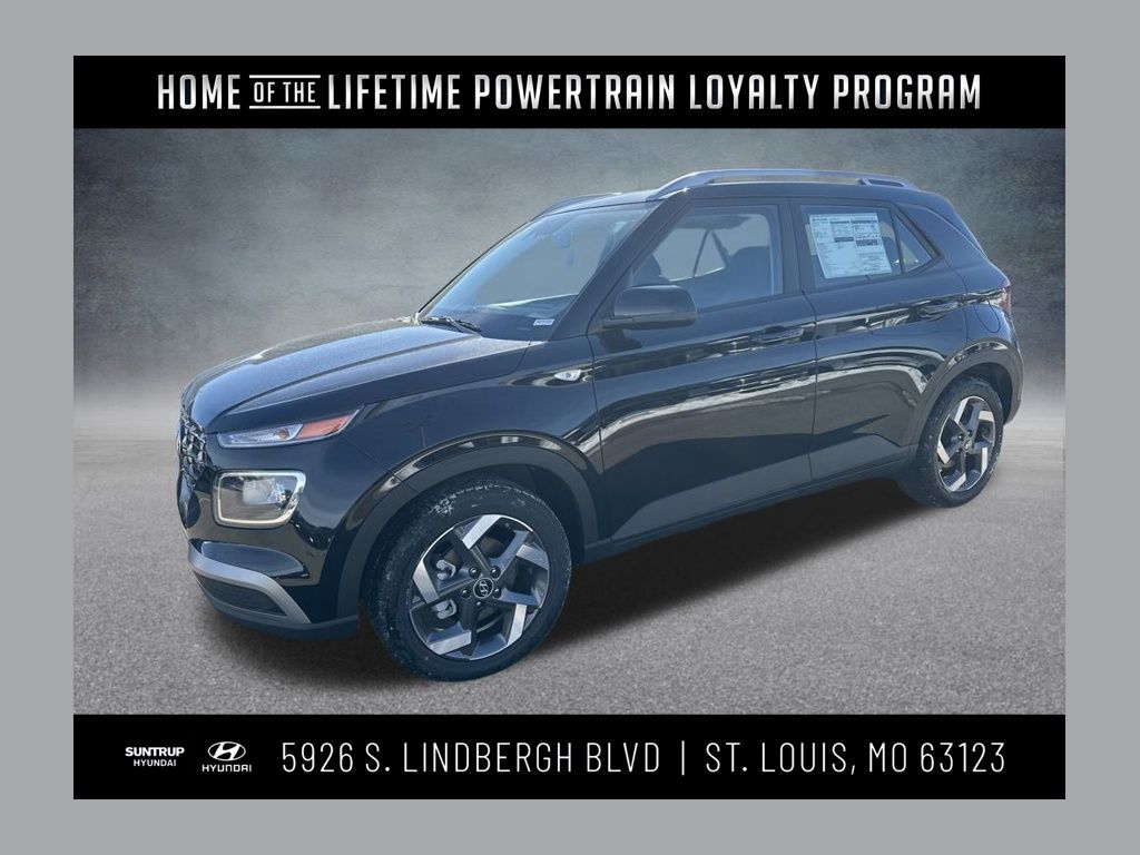 Onyx Black 2026 Hyundai Venue SUV / Crossover Front-Wheel Drive Continuously Variable Transmission