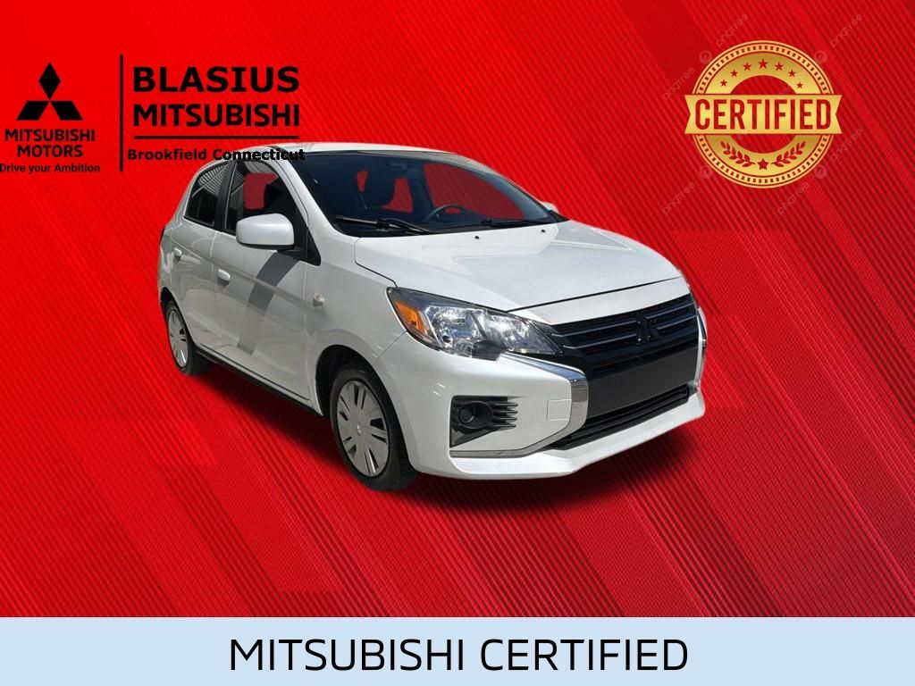 White Diamond 2023 Mitsubishi Mirage Hatchback Front-Wheel Drive Continuously Variable Transmission