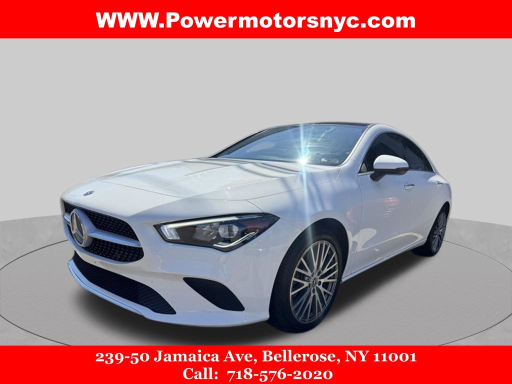 White 2023 Mercedes-Benz CLA Coupe All-Wheel Drive 7-Speed Automatic